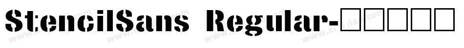 StencilSans Regular字体转换
